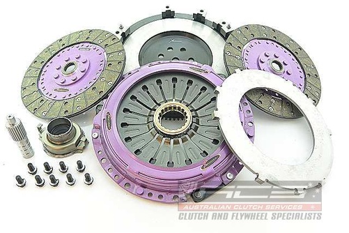 MITSUBISHI LANCER EVO V (CP9A. CT9A) - 230mm Organisch Zwei Scheiben Kupplungssatz inkl. Schwungrad 1200Nm