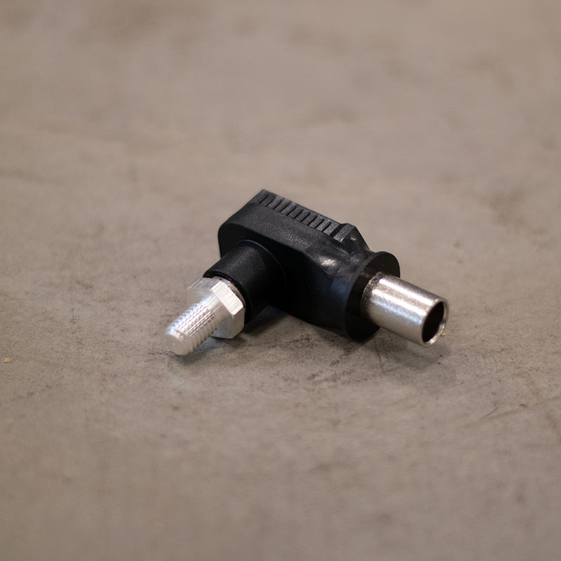 3,6mm Schnellanschluss Batteriekabel Schwarz