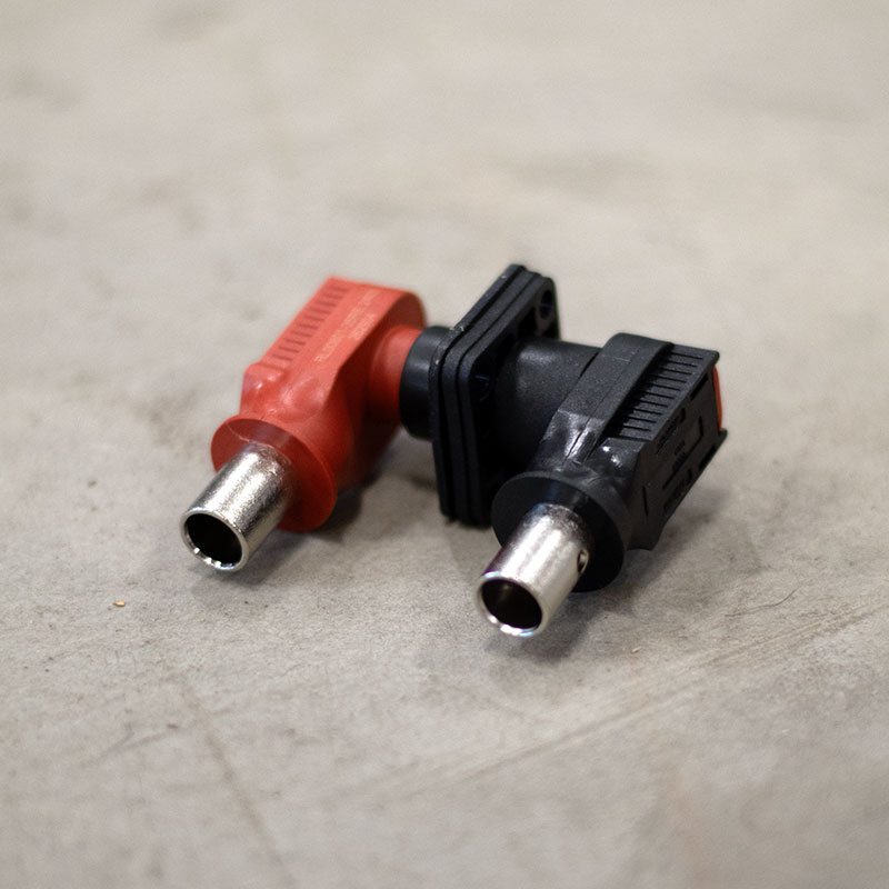 3,6mm Schnellanschluss Batteriekabel Schwarz