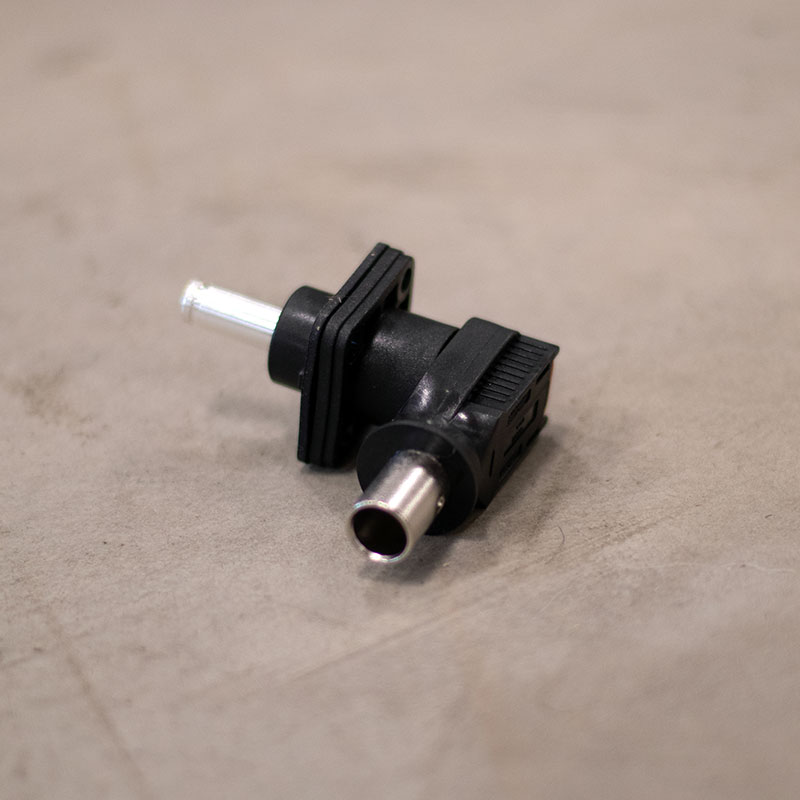 3,6mm Schnellanschluss Batteriekabel Schwarz