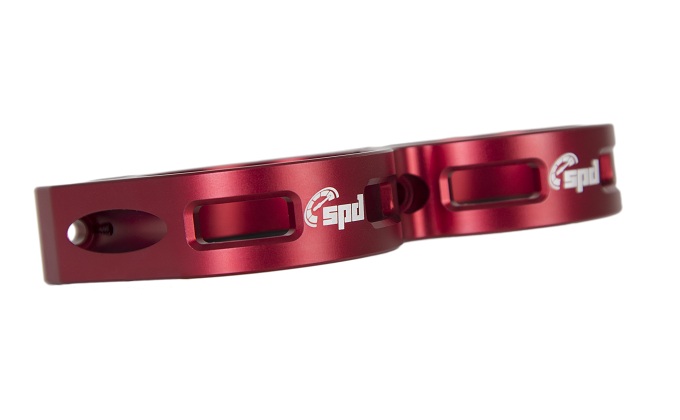 SPD Billet Doppelhalterung 60mm rot