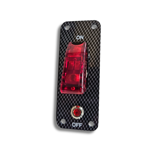 EIN/AUS-Schalterfeld + rote LED