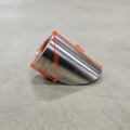 Gebogene Lambdamutter M18x1,5 Edelstahl (45°)