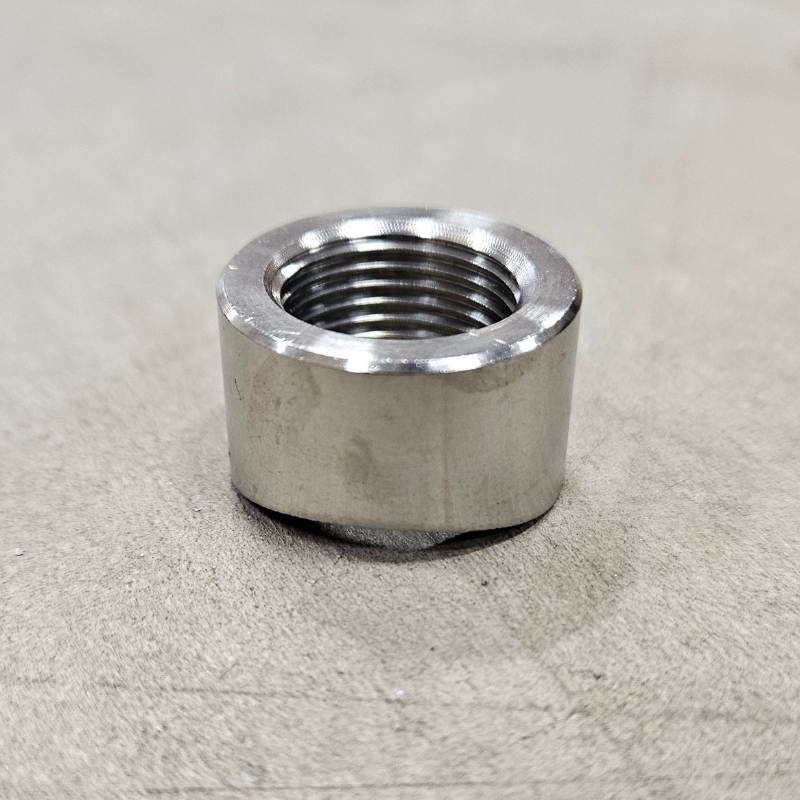 Gebogene Lambdamutter M18x1,5 Edelstahl