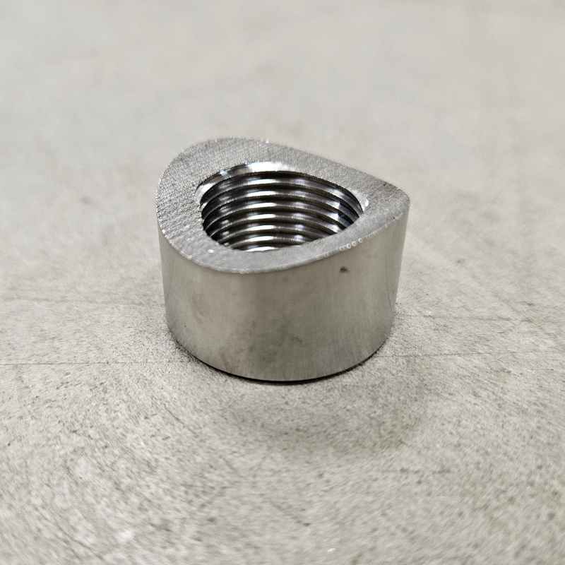 Gebogene Lambdamutter M18x1,5 Edelstahl