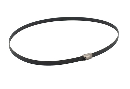 Edelstahl-Verriegelungskrawatte 500mm (Schwarz)