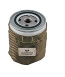 Hurricane Motorsport Hitzeschutz für Ölfilter 79mm x 83mm  - Titanium
