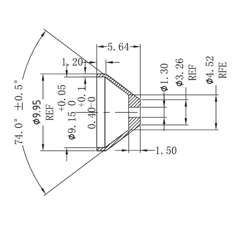 1,3mm Öldrosseladapter AN4