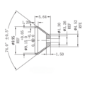 1,3mm Öldrosseladapter AN4