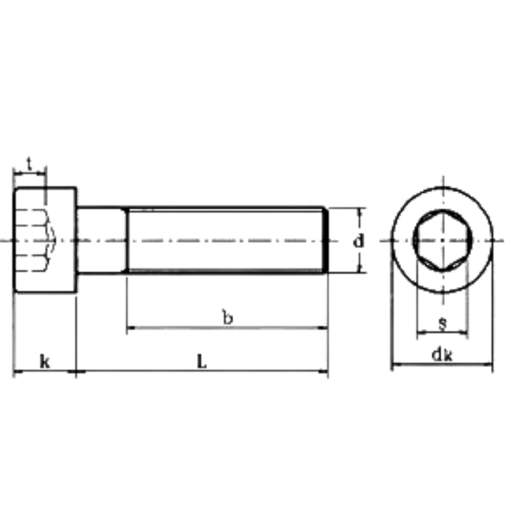 Inbusschraube 12,9 M10x1,5 UHL 40mm