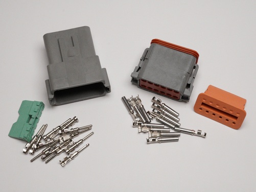 Stecker 12-Pin DT-Serie Männlich + Weiblich