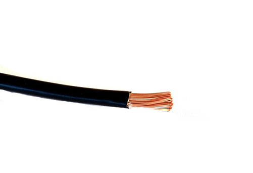 Draht 0,75 mm² schwarz.