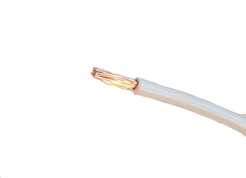 Draht 0,75 mm² weiß.