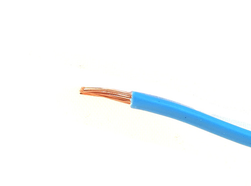 Draht 0,75 mm² blau.