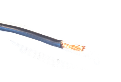 Draht 1,5 mm² grau.