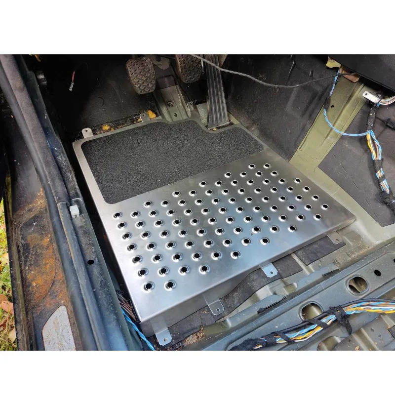 BMW E90 E92 E82 Bodenplatten Edelstahl