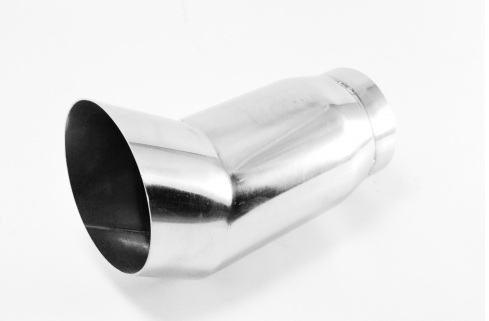 3" in mit 3,5" abgewinkelter Heckleitung