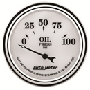 2-1/16" Öldruck, 0-100 Psi, Old-Tyme White Ii