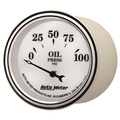 2-1/16" Öldruck, 0-100 Psi, Old-Tyme White Ii