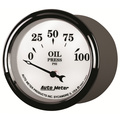 2-1/16" Öldruck, 0-100 Psi, Old-Tyme White Ii