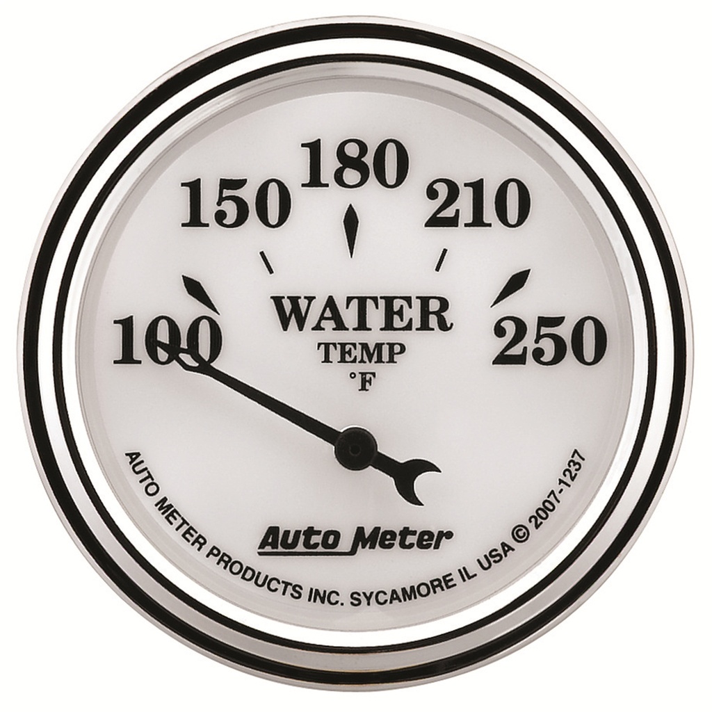 2-1/16" Wassertemperatur, 100-250 °F, Old-Tyme White Ii