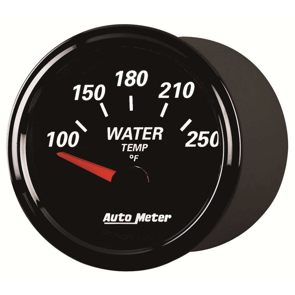 2-1/16" Wassertemperatur, 100-250 °F, Designer Black Ii
