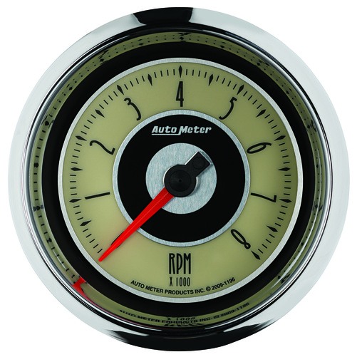 3-3/8" In-Dash Drehzahlmesser, 0-8,000 Rpm, Cruiser