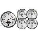 5-teiliges Messgeräte-Kit, 3-3/8" & 2-1/16", Elec. Drehzahlmesser, Old Tyme White Ii