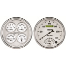 2-teiliges Messgeräte-Kit, 5" Quad & Drehzahlmesser, 240-33 Ω, Old Tyme White Ii
