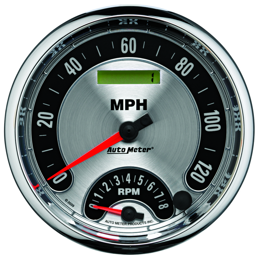 5" Vierfachanzeige, 8k Rpm/120 Mph/100 Psi/100-250 °F/8-18v/240-33 Ω, American Muscle
