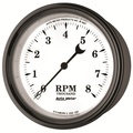 3-3/8" In-Dash Drehzahlmesser, 0-8,000 Rpm, Old-Tyme White Ii