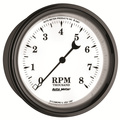 3-3/8" In-Dash Drehzahlmesser, 0-8,000 Rpm, Old-Tyme White Ii