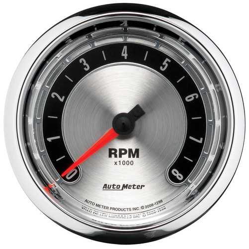 3-3/8" In-Dash Drehzahlmesser, 0-8,000 Rpm, American Muscle