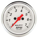 2-1/16" In-Dash Drehzahlmesser, 0-7,000 Rpm, Arctic White