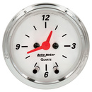 2-1/16" Uhr, 12-Stunden, Arctic White