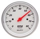 3-3/8" In-Dash Drehzahlmesser, 0-8,000 Rpm, Arctic White