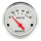 2-1/16" Voltmeter, 8-18v, Arctic White