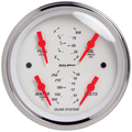 2-teiliges Messgeräte-Kit, 3-3/8" Quad & Tach/Speedo, 240-33 Ω, Arctic White