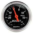 2-1/16" Boost/Vakuum, 30 In Hg/20 Psi, Designer Black