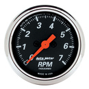 2-1/16" In-Dash Drehzahlmesser, 0-7,000 Rpm, Designer Black