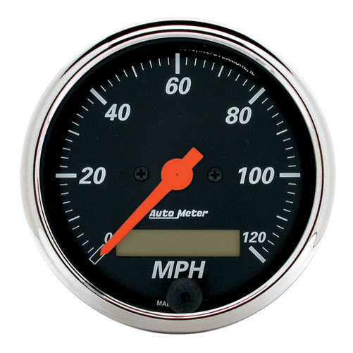 3-1/8" Drehzahlmesser, 0-120 Mph, Designer Black