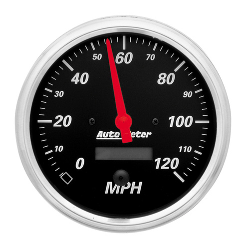 5" Drehzahlmesser, 0-120 Mph, Designer Black