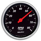 3-3/8" In-Dash Drehzahlmesser, 0-8,000 Rpm, Designer Black