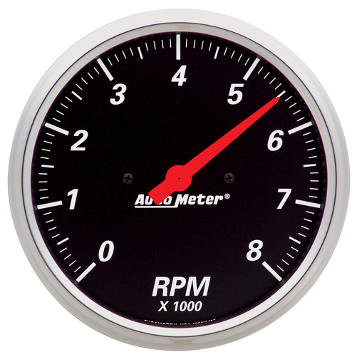 5" In-Dash Drehzahlmesser, 0-8,000 Rpm, Designer Black