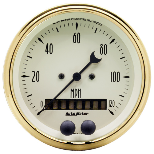 3-3/8" Gps Drehzahlmesser, 0-120 Mph, Golden Oldies