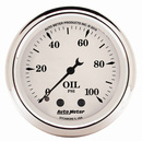 2-1/16" Öldruck, 0-100 Psi, Old-Tyme White
