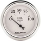 2-1/16" Öldruck, 0-100 Psi, Old-Tyme White