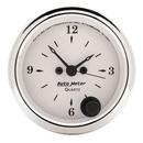 2-1/16" Uhr, 12-Stunden, Old-Tyme White