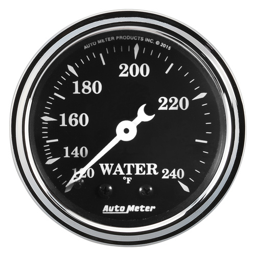 2-1/16" Wassertemperatur, 120-240 °F, Mech, Old Tyme Black