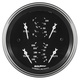 3-3/8" Vierfachanzeige, 0-90 Ω, Old Tyme Black
